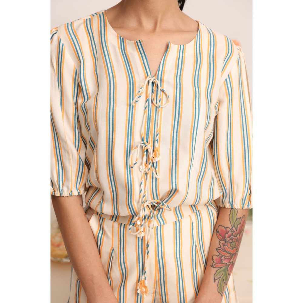 Baise Gaba Zaphyr Stripe Print Co-Ord (Set of 2)