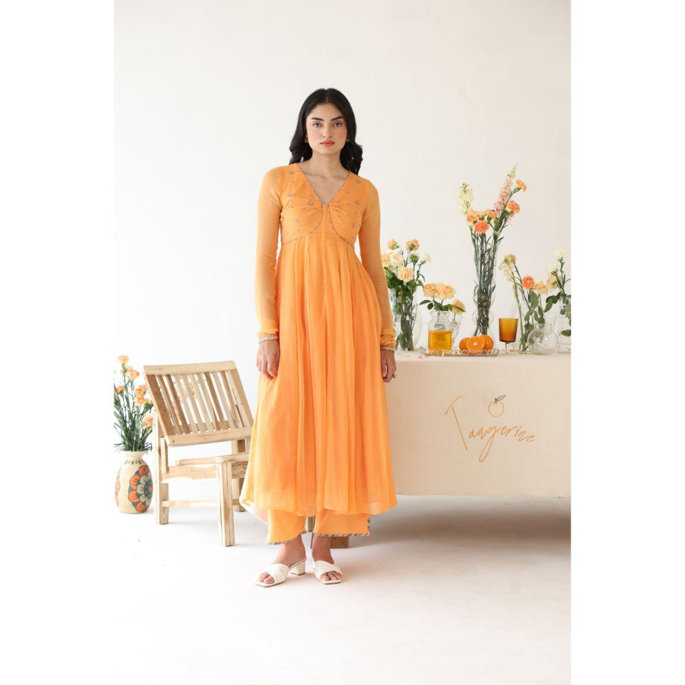 Baise Gaba Zesty Hand Embroidery Anarkali Kurta with Pant & Dupatta (Set of 3)
