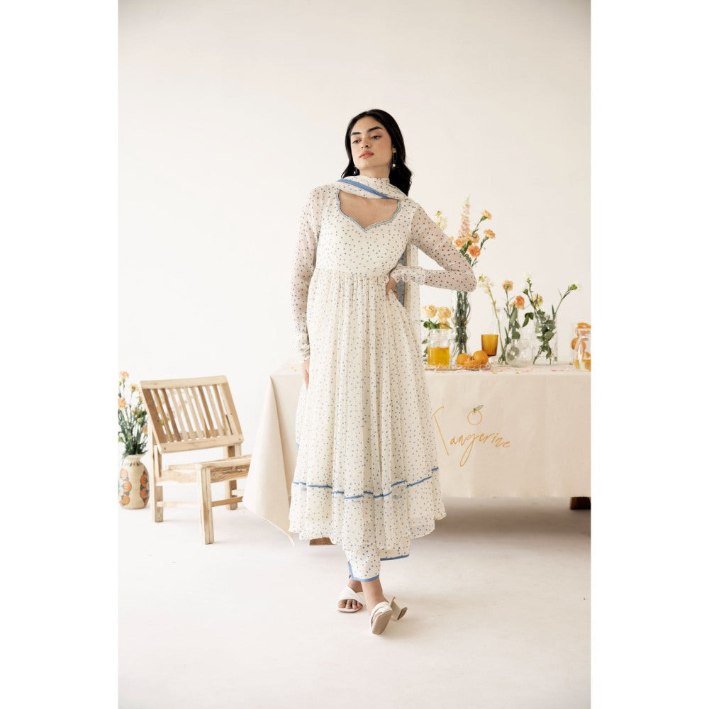 Baise Gaba Off White Polka Dots Pants