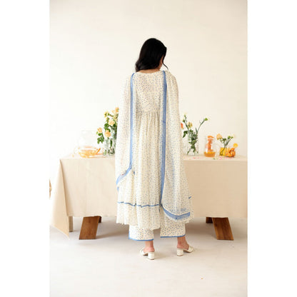 Baise Gaba Off White Polka Dots Pants