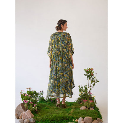 Baise Gaba Multi-Color Floral Printed Eva Kaftan