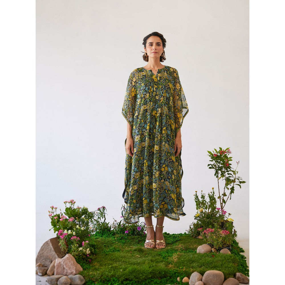 Baise Gaba Multi-Color Floral Printed Eva Kaftan
