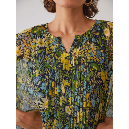 Baise Gaba Multi-Color Floral Printed Eva Kaftan
