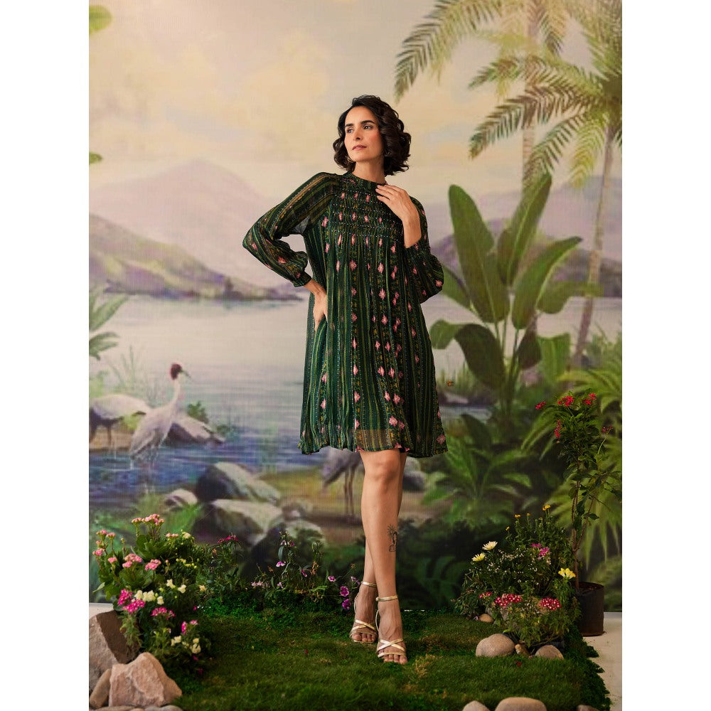 Baise Gaba Hiral Printed Knee Length Dress