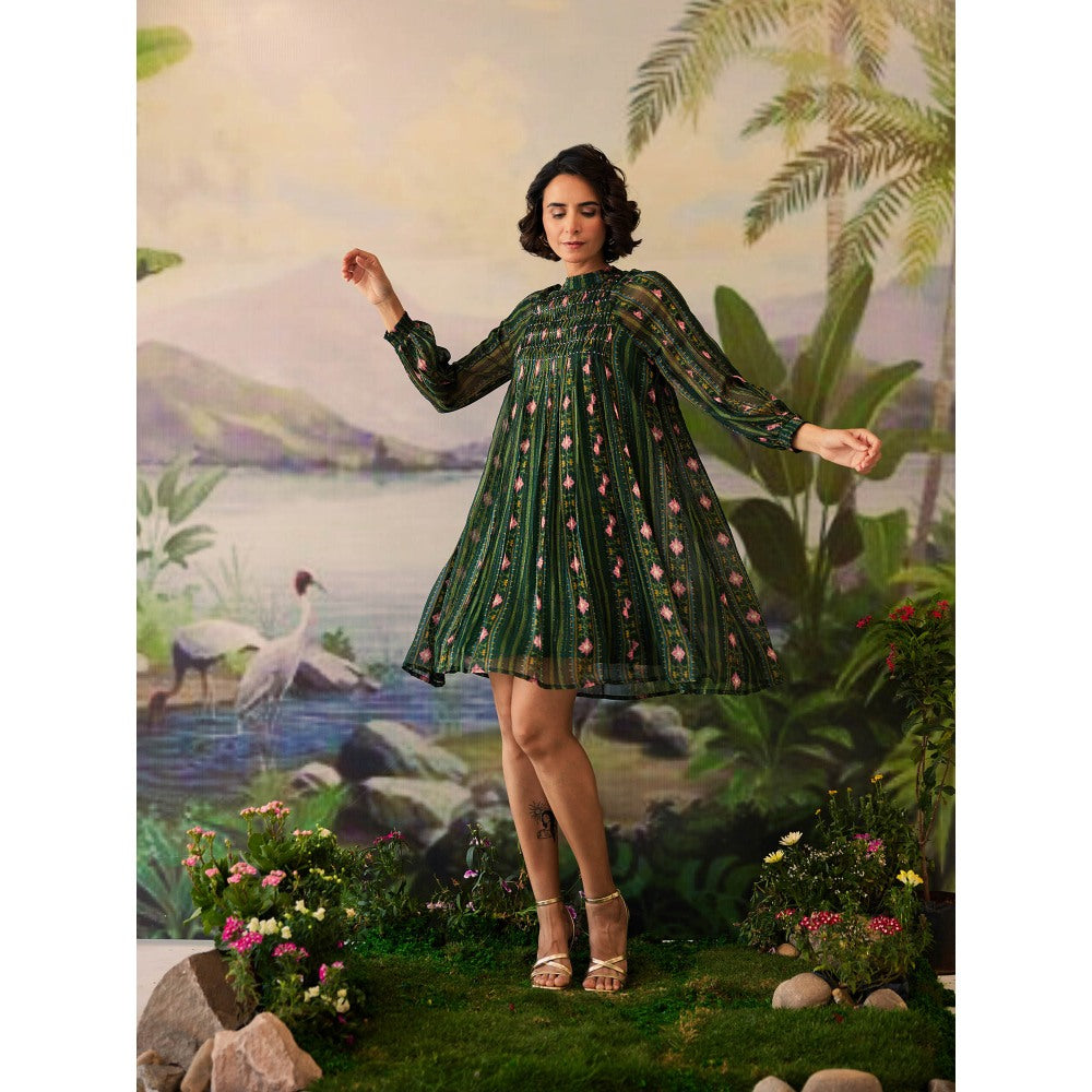 Baise Gaba Hiral Printed Knee Length Dress