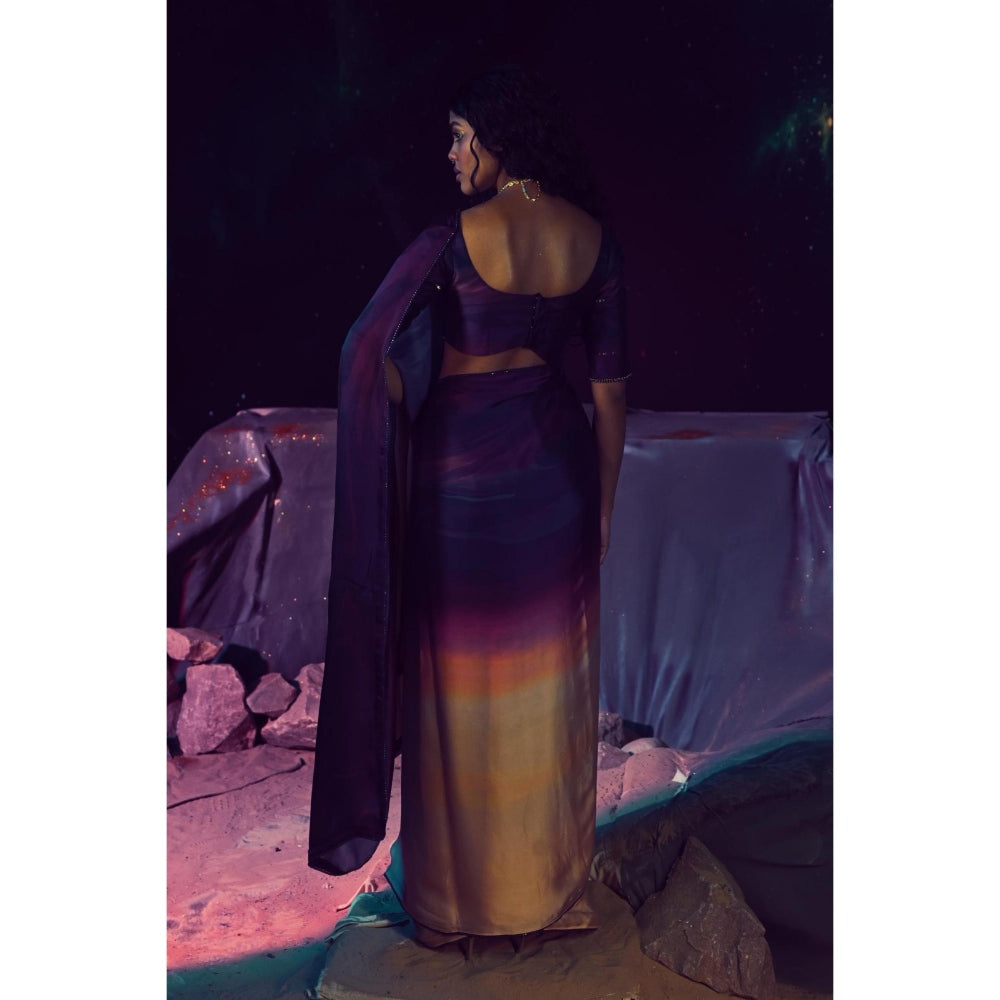 Baise Gaba Kshitij Saree with Unstitched Blouse