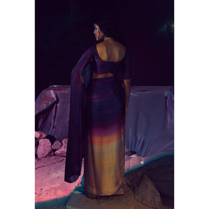 Baise Gaba Kshitij Saree with Unstitched Blouse