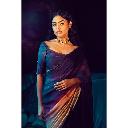 Baise Gaba Kshitij Saree with Unstitched Blouse