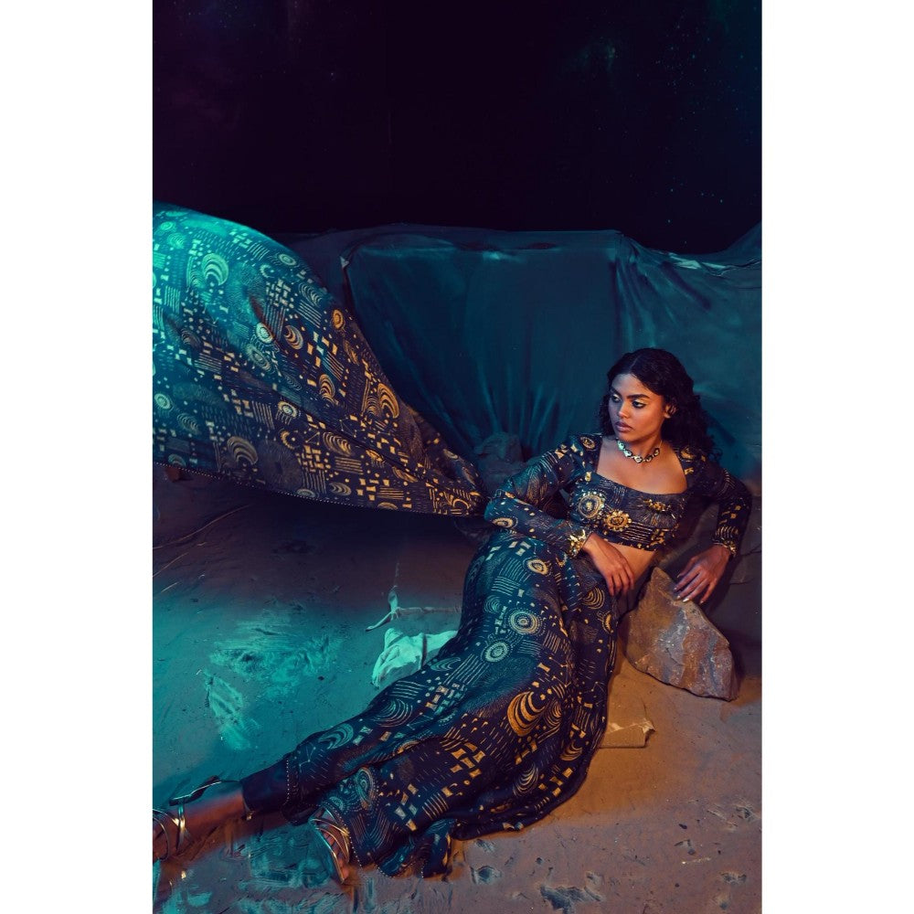 Baise Gaba Quasar Saree with Unstitched Blouse