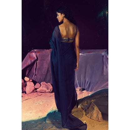 Baise Gaba Stellar Saree with Stitched Blouse