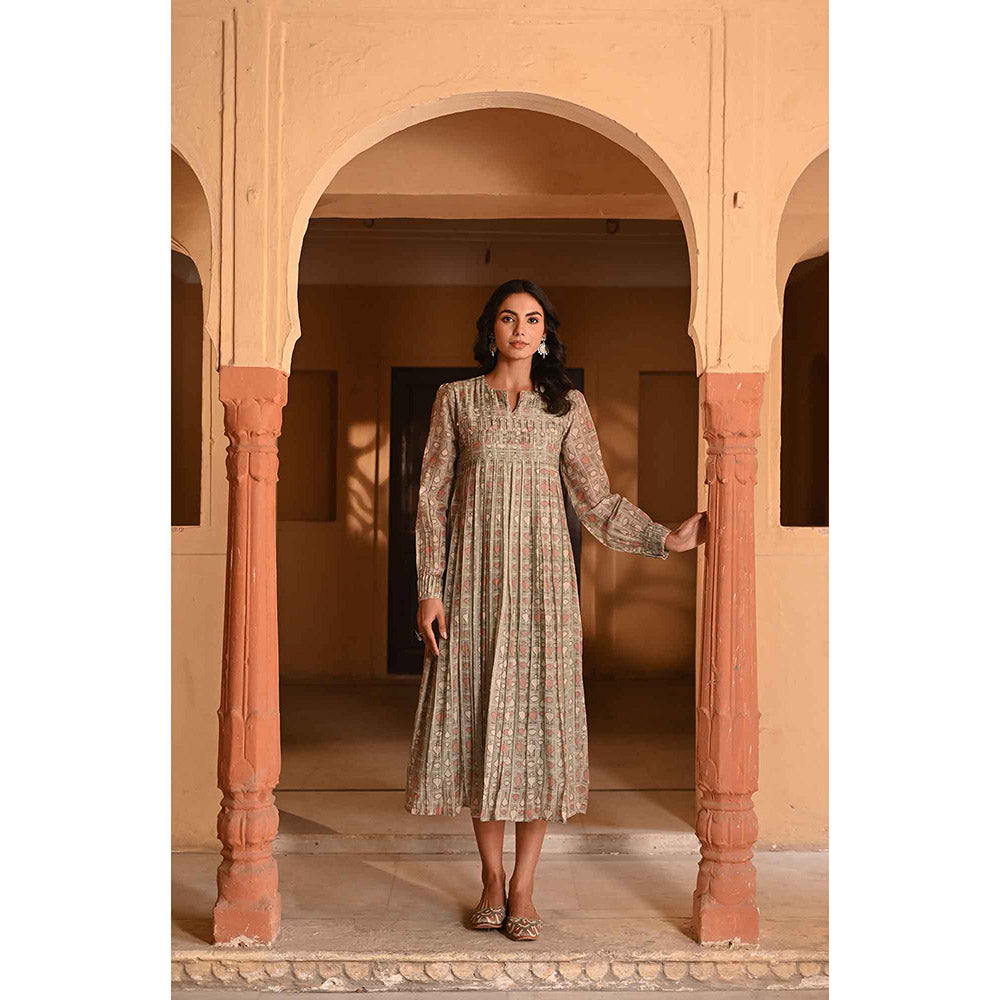 Baise Gaba Mishri Green Dress