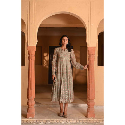 Baise Gaba Mishri Green Dress