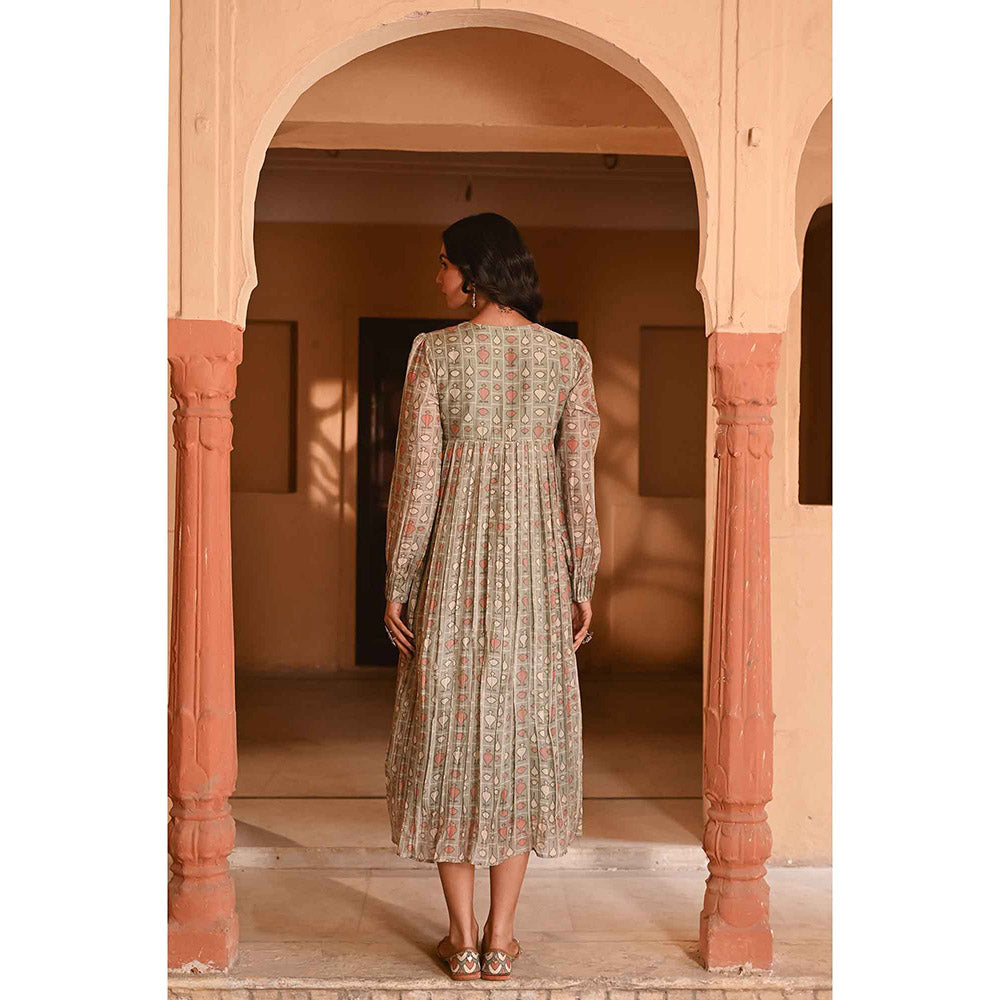 Baise Gaba Mishri Green Dress