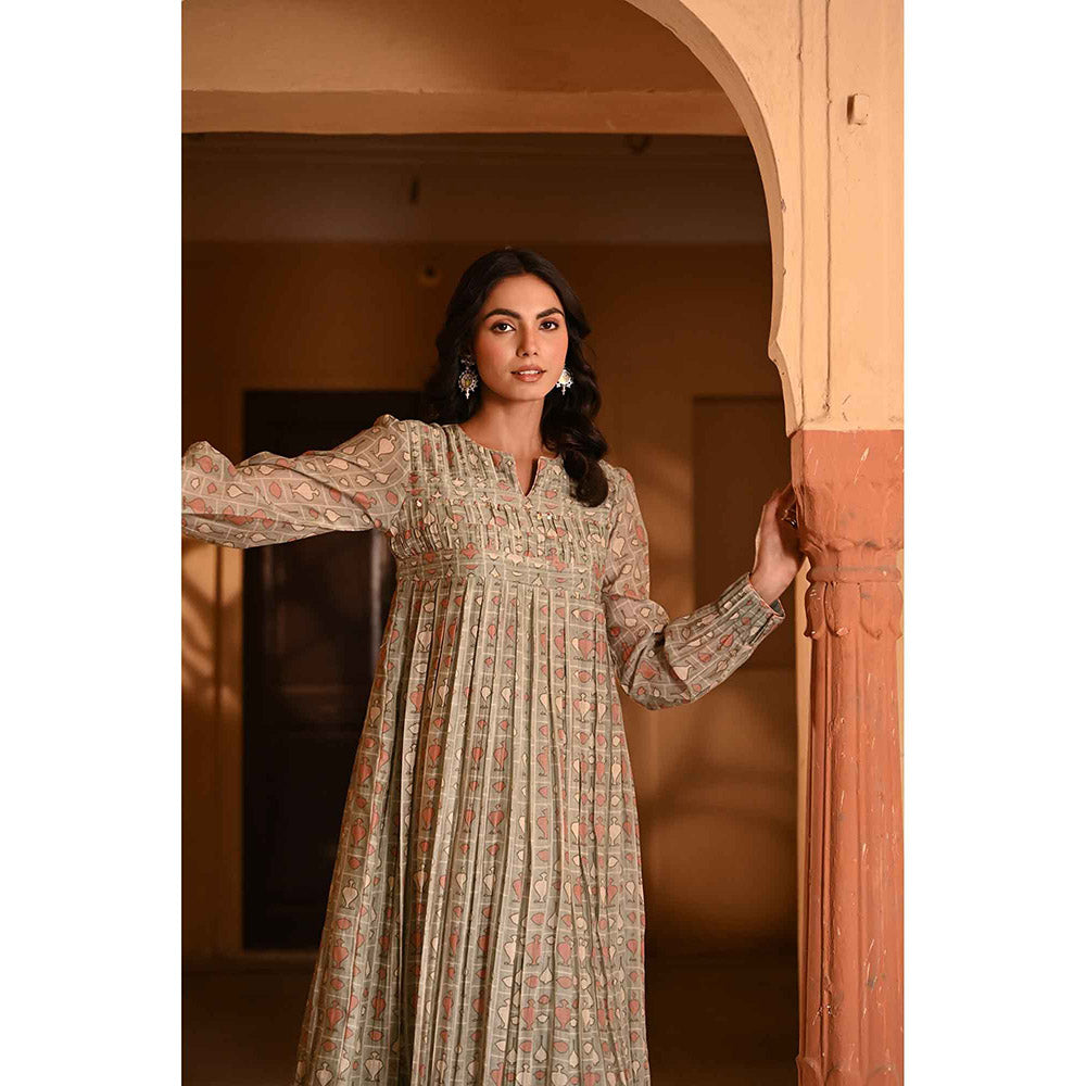 Baise Gaba Mishri Green Dress