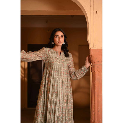 Baise Gaba Mishri Green Dress