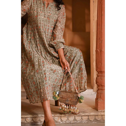 Baise Gaba Mishri Green Dress
