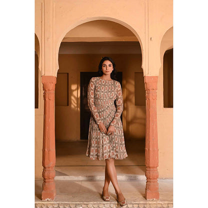 Baise Gaba Panna -Meena Multi-Color Dress