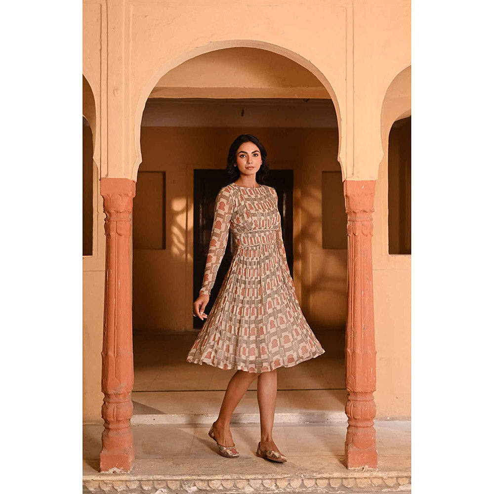 Baise Gaba Panna -Meena Multi-Color Dress
