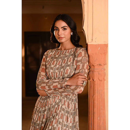 Baise Gaba Panna -Meena Multi-Color Dress