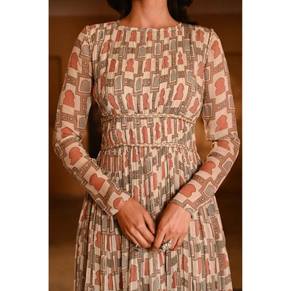 Baise Gaba Panna -Meena Multi-Color Dress