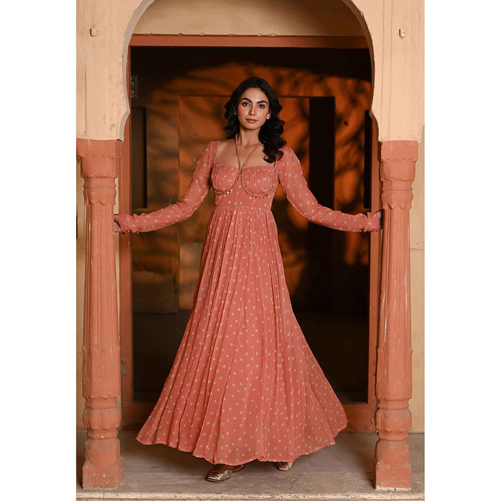 Baise Gaba Gaurangi Orange Dress