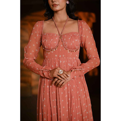 Baise Gaba Gaurangi Orange Dress