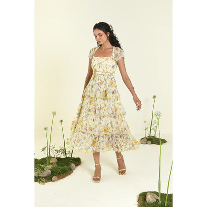 Baise Gaba Beige Meadow Dress