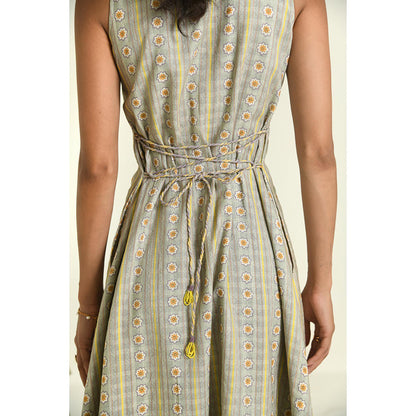 Baise Gaba Green Daisy Dress