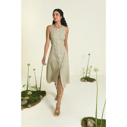 Baise Gaba Green Daisy Dress