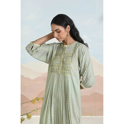 Baise Gaba Fiora Green Kurta with Pant