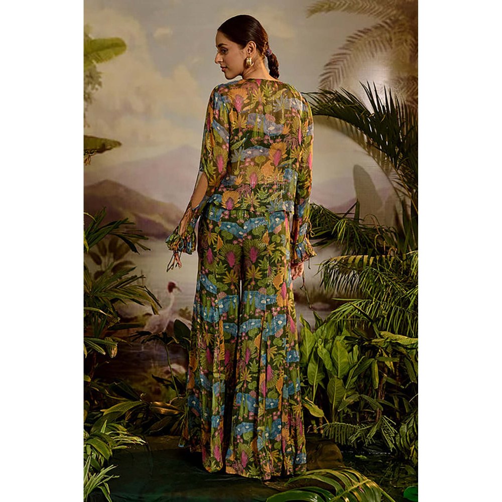 Baise Gaba Gaaya Green Top and Pant Co-Ord Set