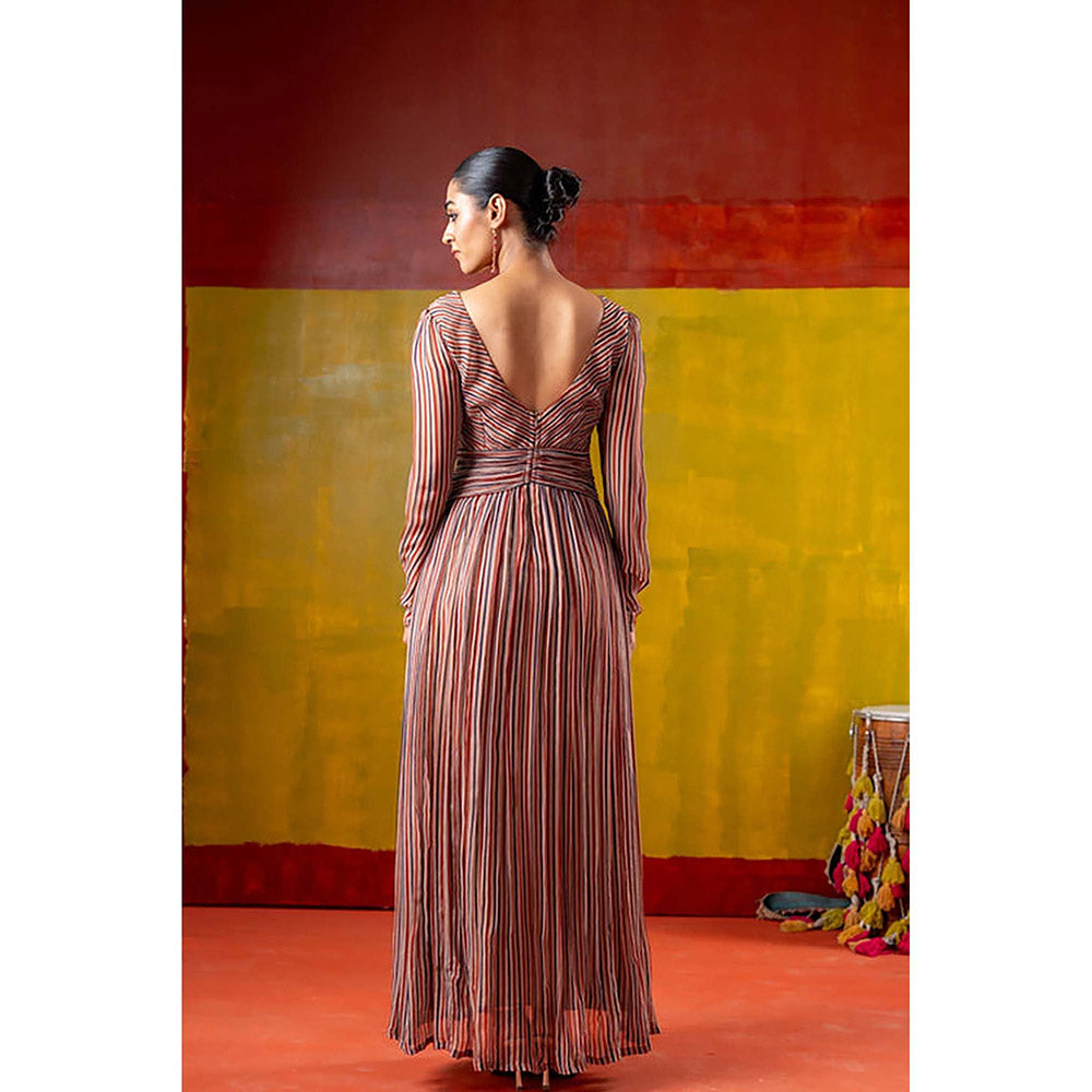 Baise Gaba Manjiri Peach Maxi Dress