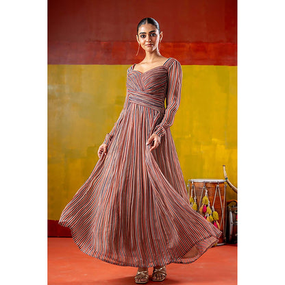 Baise Gaba Manjiri Peach Maxi Dress