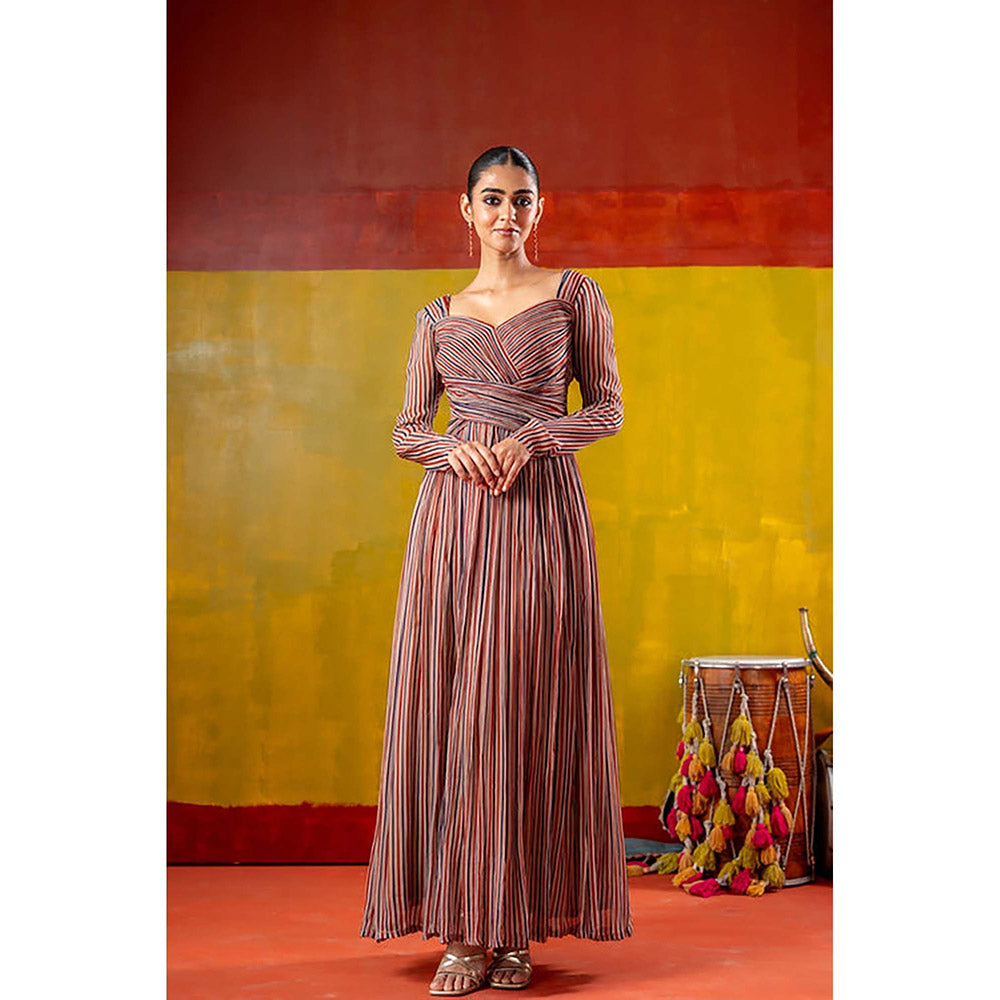 Baise Gaba Manjiri Peach Maxi Dress