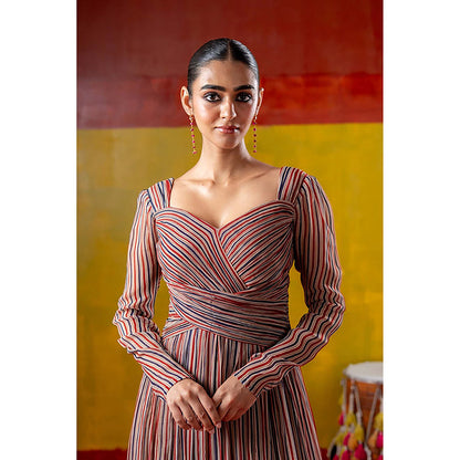 Baise Gaba Manjiri Peach Maxi Dress