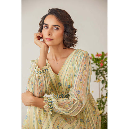 Baise Gaba Amara Yellow Maxi Dress