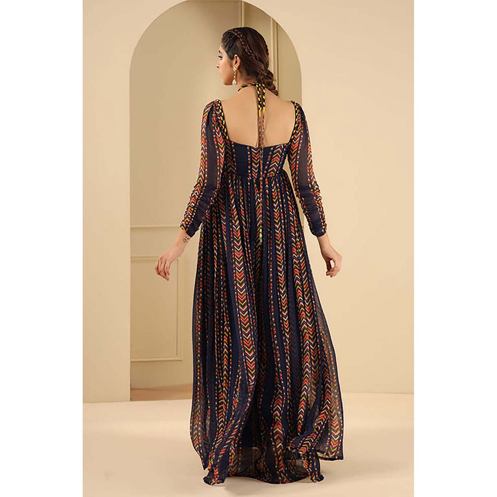 Baise Gaba Adya Navy Blue Maxi Dress