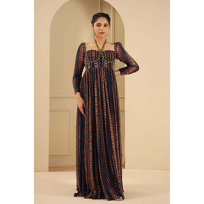 Baise Gaba Adya Navy Blue Maxi Dress