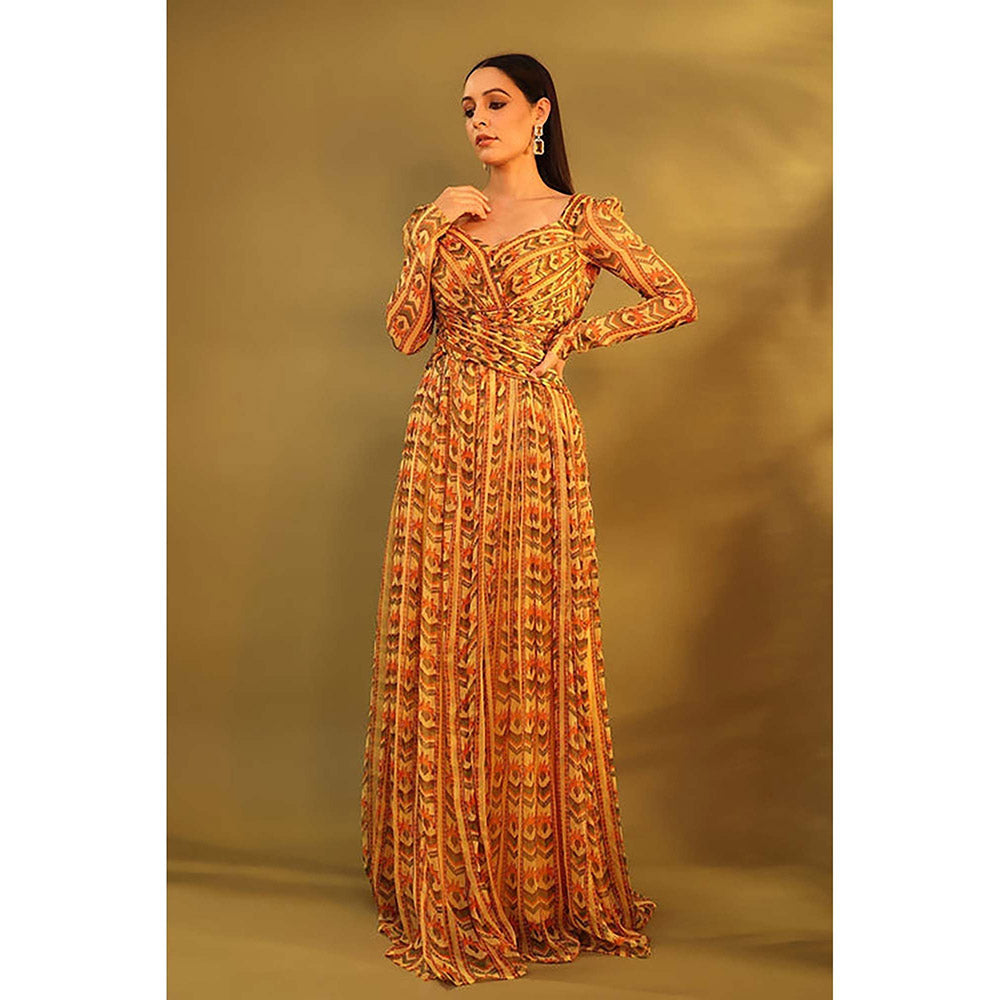Baise Gaba Rosaline Yellow Maxi Dress