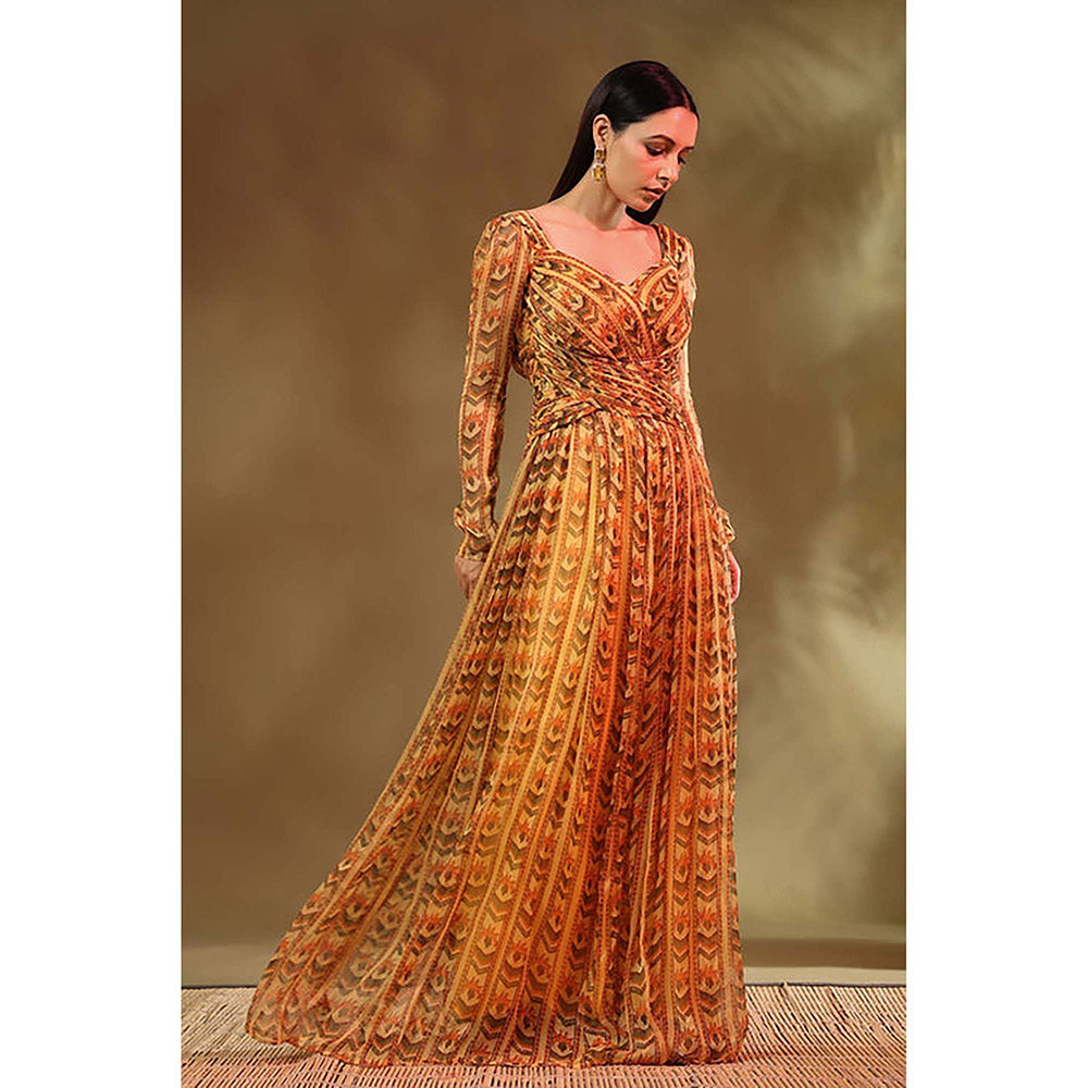 Baise Gaba Rosaline Yellow Maxi Dress