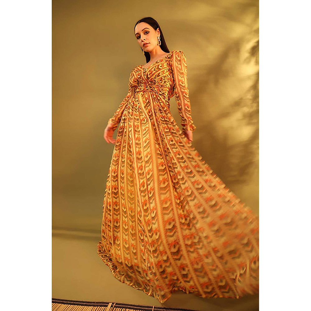 Baise Gaba Rosaline Yellow Maxi Dress
