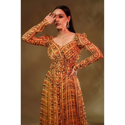 Baise Gaba Rosaline Yellow Maxi Dress