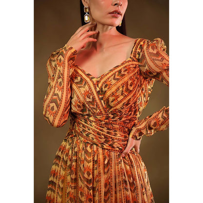 Baise Gaba Rosaline Yellow Maxi Dress