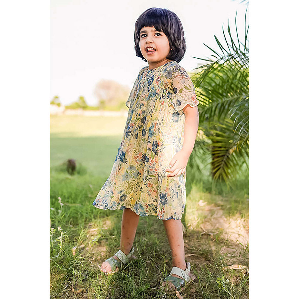 Baise Gaba Liana Navy Blue Knee Length Dress