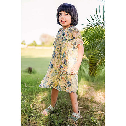Baise Gaba Liana Navy Blue Knee Length Dress