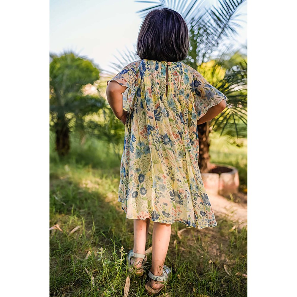 Baise Gaba Liana Navy Blue Knee Length Dress