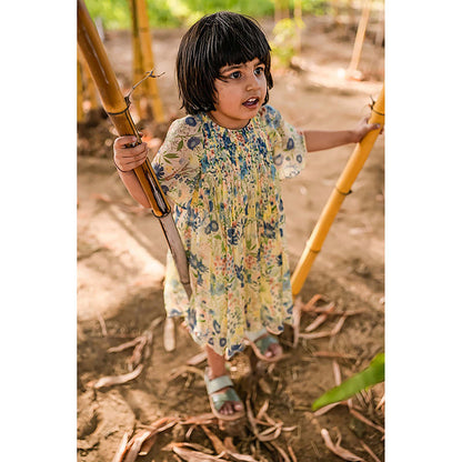 Baise Gaba Liana Navy Blue Knee Length Dress