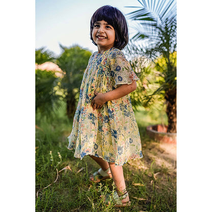 Baise Gaba Liana Navy Blue Knee Length Dress