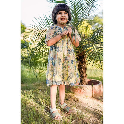 Baise Gaba Liana Navy Blue Knee Length Dress