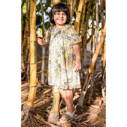 Baise Gaba Liana Navy Blue Knee Length Dress